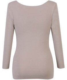 Wing あったかインナー 綿100％(肌側) アウターにひびきにくい ムレにくい 【綿の贅沢 ここちフラット】 8分袖 長袖 秋 冬 EL4872 ウイング／ワコール