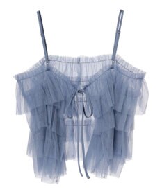 Green Parks ・ＥＬＥＮＣＡＲＥ　ＤＵＥ　２ｗａｙラメチュールフリルキャミ