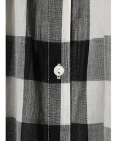 Green Parks インド綿 ギンガムチェックノースリーブワンピース