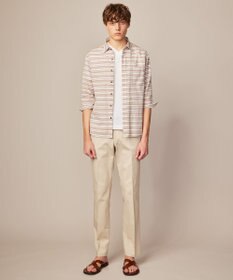 JOSEPH ABBOUD 【清涼感】エアリノマリンボーダーシャツ