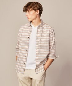 JOSEPH ABBOUD 【清涼感】エアリノマリンボーダーシャツ