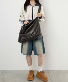WEGO 【ユニセックス着用ITEM】レザータッチBIGショルダー