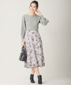 洗える】フロッキーオンフラワー スカート / any SiS L | ファッション