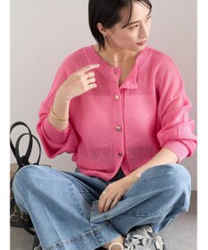 Te chichi 【WEB限定カラーあり】ペーパータッチヤーン2wayメッシュニット