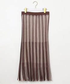 ANY SIS 【セットアップ可】シアーマルチカラーニット スカート