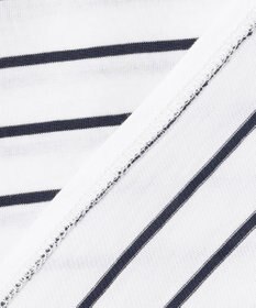 J.PRESS LADIES S ベーシックジャージー ボーダー ロングＴシャツ カットソー