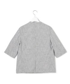 ICB L ストレッチMIXツイード 半袖ジャケット