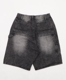 WEGO ダブルニーダメージデニムショーツ