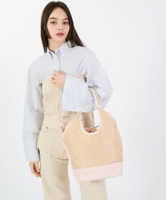 LeSportsac LG DIAMOND TOTE/ピーチブラッシュラフィア