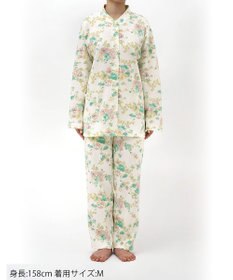 Wing パジャマ 綿100%(本体肌側) あったか 冬 長袖 長ズボン レディース EP6019 ウイング／ワコール