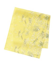 MOONBAT 【シルク100%】FURLA (フルラ) ミモザ シルクシフォンプリントスカーフ 150cm×35cm  手洗い可能