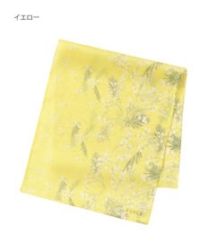 MOONBAT 【シルク100%】FURLA (フルラ) ミモザ シルクシフォンプリントスカーフ 150cm×35cm  手洗い可能