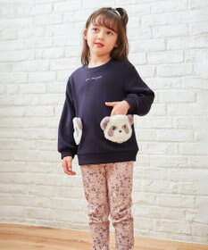 ANY KIDS 裏シャギー総柄ガーリーパンツ