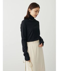 Green Parks カットリブタートルネックプルオーバー