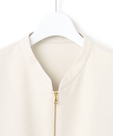 23区 【一部店舗限定/吸水速乾/UVカット/接触冷感】ストレッチジョーゼット フレンチスリーブ ブルゾン