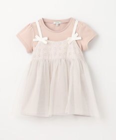 ANY KIDS チュールドッキングTシャツ