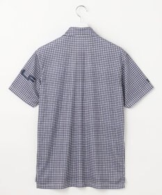 23区GOLF 【MEN】【接触冷感・UVケア・吸水速乾】ギンガムチェック柄 ポロシャツ