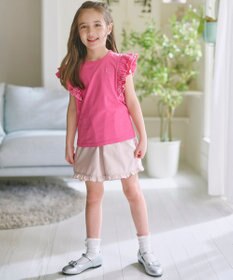 組曲 KIDS 【150-160㎝】 フリルヘムショートパンツ