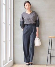 自由区 S 【セットアップ対応・洗える】トリアセジョーゼット  パンツ