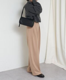 russet ソフトレザーロールショルダーバッグ(CE-1661)