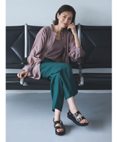 Green Parks バンドカラーシアーシャツ