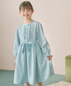 組曲 KIDS 【150-160㎝】フラワーパッチワークワンピース