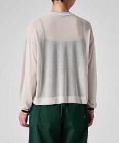 Paul Smith リブストライプ シアーカーディガン