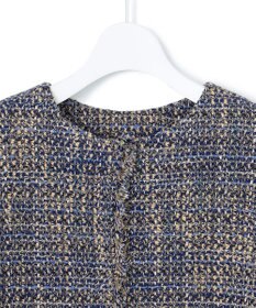 23区 S GIOLICA ノーカラー ツイード ジャケット