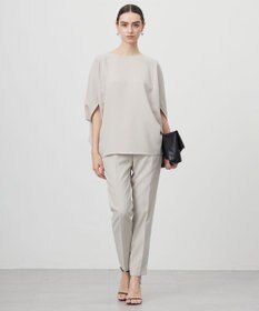 ICB L 【新色追加・WEB限定カラーあり・接触冷感・UVケア・速乾・防シワ・洗える】 FluidBackSatin  ドロストパンツ