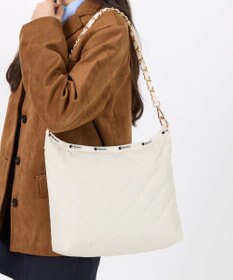 LeSportsac CHAIN MED ZIP SHOULDER/サンドバーチェーンキルト