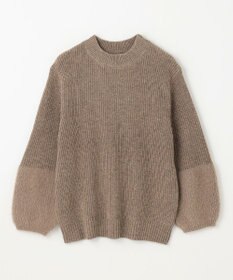 ANY ラムウールフェザーコンビプルオーバー