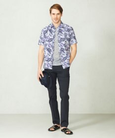 JOSEPH ABBOUD リヨセルリーフ 半袖シャツ