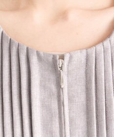 Tiaclasse 【小倉優子さん着用】【洗える】ピンタックノーカラージャケット