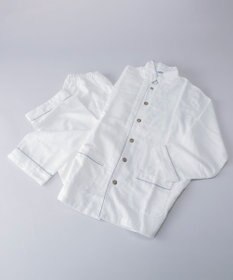 京和晒綿紗 【紗栄子さん愛用パジャマの色違い/UNISEX】ガーゼパジャマ 2重合わせ 白