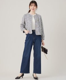 ANY SIS 【洗える】シアーディテール ニット