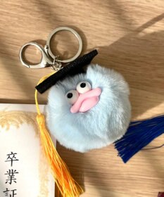 WEGO 卒業おめおめモンスターぬいぐるみキーホルダー