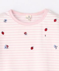 組曲 KIDS 【110-140㎝】 フルーティーボーダーTシャツ