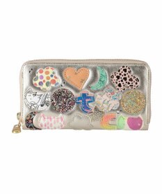 tsumori chisato CARRY tcパッチワーク ラウンドファスナー長財布