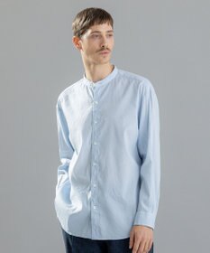 JOSEPH HOMME 【LEON 掲載】リネンストレッチブロード　バンドカラーシャツ