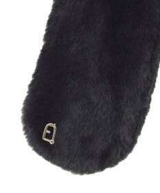 MOONBAT FURLA（フルラ）プチリボンマフラー  アーチロゴ フェイクファー