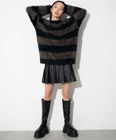 WEGO 【ユニセックスITEM着用】フェザーボーダープルオーバー