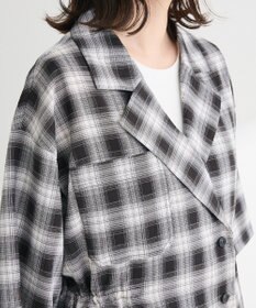 Green Parks チェック５分袖ジャケット