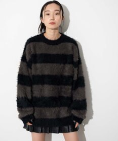 WEGO 【ユニセックスITEM着用】フェザーボーダープルオーバー