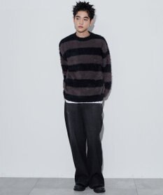 WEGO 【ユニセックスITEM着用】フェザーボーダープルオーバー