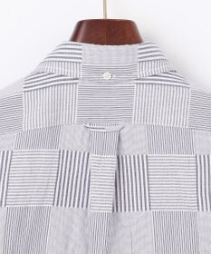 J.PRESS MEN 【クールマックス】サッカーパッチワーク シャツ