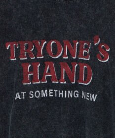 WEGO ヴィンテージウォッシュドロストデザインT