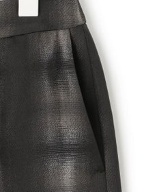 ICB 【洗える】シャイニーオンブレーチェック ストレートスカート