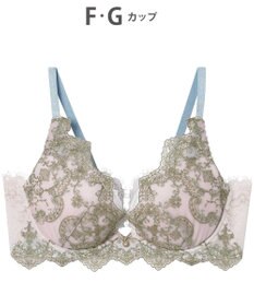 AMPHI ブラジャー 谷間メイク 脇高設計 細身え効果 Gカップまで対応 大きいサイズ 【Glama-Rich グラマリッチ 脇スッキリタイプ】ブラ BYJ603 アンフィ／ワコール