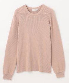 ANY パフスリーブリブニット