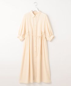 Feroux 【洗える】パフスリーブシャツ ワンピース